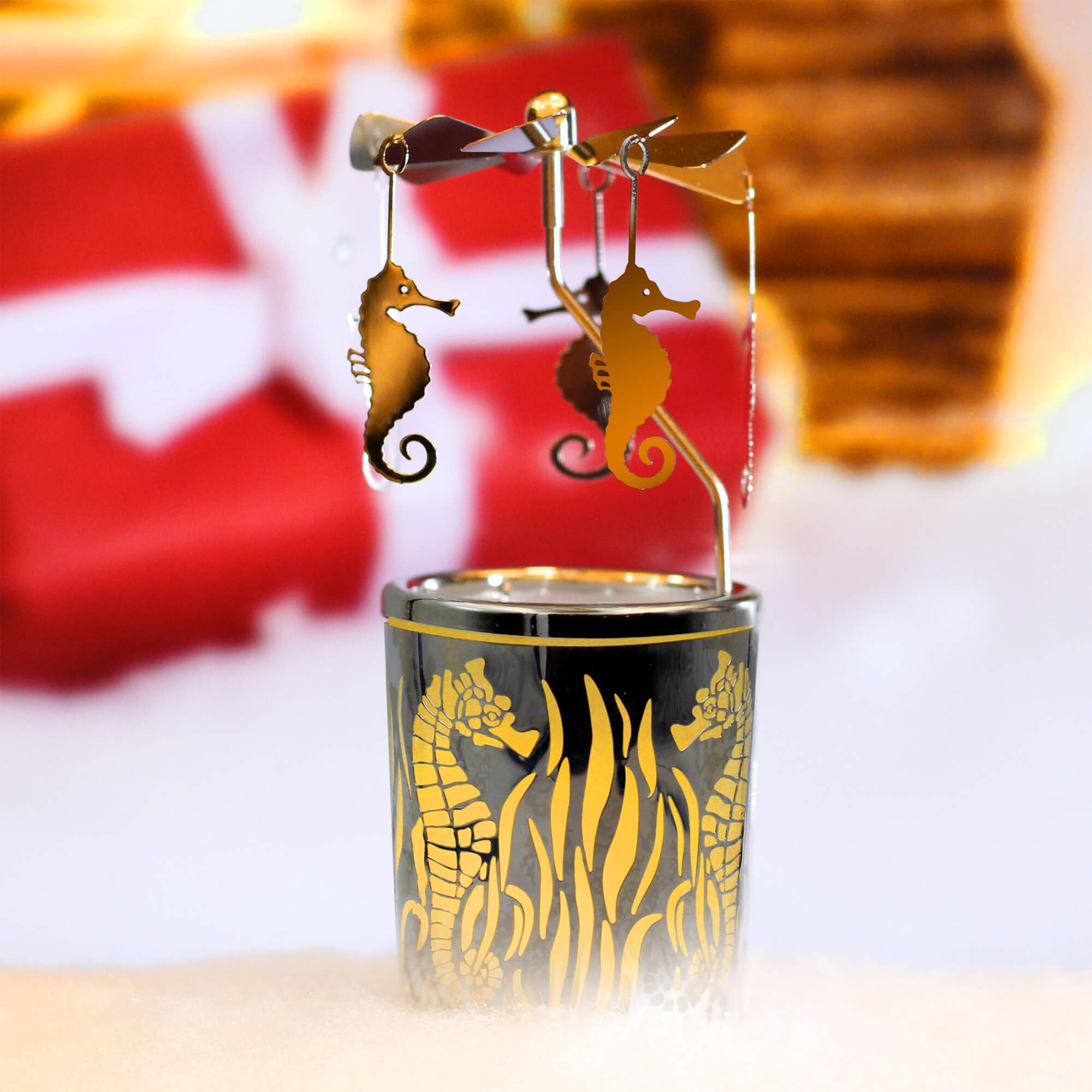 Amazon.com: iLajao Candle Carousel Rotary Candle Holder Christmas